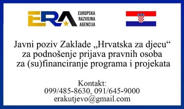 Javni Poziv Zaklade „Hrvatska Za Djecu“ Za Podnošenje Prijava Pravnih ...